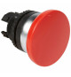 Tête coup de poing à impulsion non lumineuse IP69 Ø40 Osmoz composable - rouge
