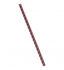 Repère Duplix conforme code couleur international - chiffre 2 sur fond rouge