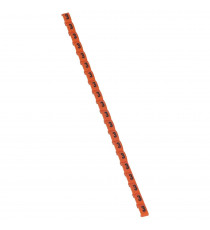 Repère Duplix conforme code couleur international - chiffre 3 sur fond orange