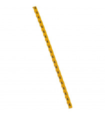 Repère Duplix conforme code couleur international - chiffre 4 sur fond jaune