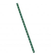 Repère Duplix conforme code couleur international - chiffre 5 sur fond vert