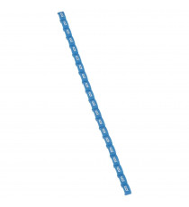 Repère Duplix conforme code couleur international - chiffre 6 sur fond bleu