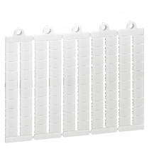 Plaque de 100 repères prédécoupés vierges pour bloc de jonction Viking 3 pas 8mm
