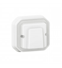 Sortie de câble 16A Plexo complet encastré blanc