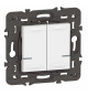 Commande double sans fils éclairage/prise Mosaic with Netatmo sans plaque blanc