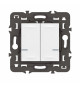 Commande double sans fils éclairage/prise Mosaic with Netatmo sans plaque blanc