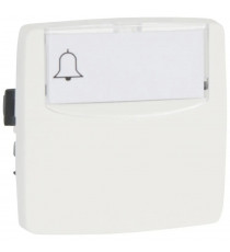 Poussoir 6A porte-étiquette Appareillage saillie composable - blanc
