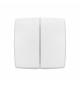 Transformeur double Appareillage Saillie composable blanc