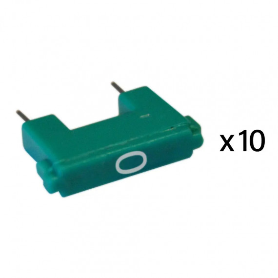 Jeu de 10 cavaliers de configuration pour système BUS avec marquage 0