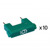Jeu de 10 cavaliers de configuration pour système BUS avec marquage 6