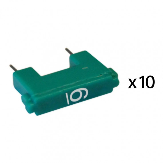 Jeu de 10 cavaliers de configuration pour système BUS avec marquage 6