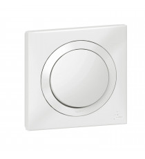 Interrupteur ou va-et-vient dooxie IP44 10AX livré avec plaque carrée blanche