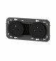 Double prise de courant 2P+T Surface dooxie 16A précâblées - noir