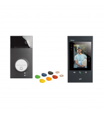 Kit portier connecté Classe 300EOS with Netatmo noir 5" platine Linea 3000 noire
