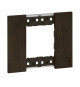 Plaque de finition Living Now Collection Les Noirs 2 modules finition Noyer