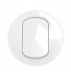 Enjoliveur interrupteur et ou va-et-vient Céliane - Blanc IP44