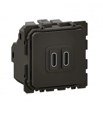 Prise double USB Céliane Type-C 20W Power Delivery - bornes automatiques