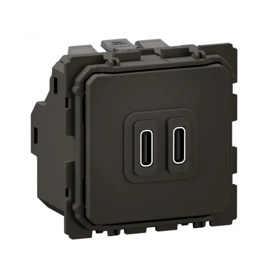 Prise double USB Céliane Type-C 20W Power Delivery - bornes automatiques