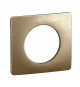 Plaque de finition Céliane 1 poste - Bronze Satiné