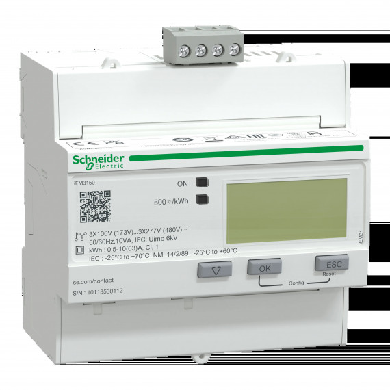 Acti9 iEM - compteur d'énergie tri - 63A - Modbus