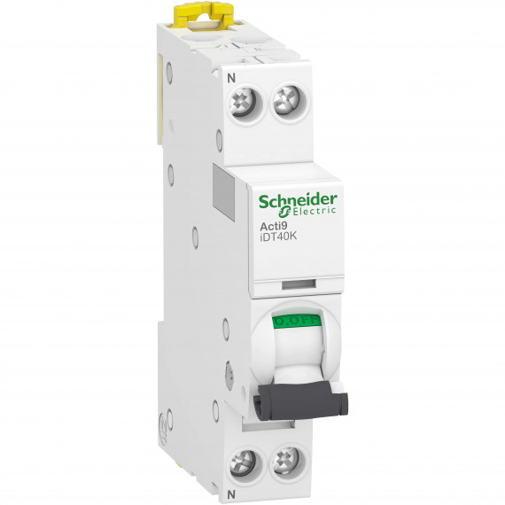 Acti9 iDT40K - Disjoncteur modulaire - 1P+N - 40A - Courbe C - 4500A/4