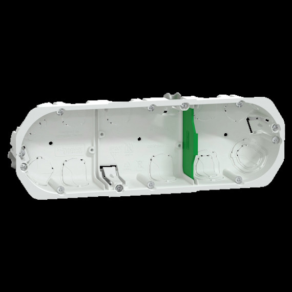 Multifix - boîte encastrement - 3 postes - Ø67mm - P40mm - entraxe 71mm