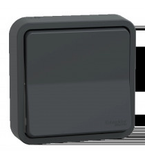 Mureva Styl - Va et vient - complet encastré - IP55 - IK08 connex auto - gris