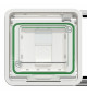 Mureva Styl - Prise RJ45 cat 6A blindé STP FTP - composable - IP55 IK07 - blanc
