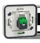 Mureva Styl - Prise RJ45 cat 6A blindé STP FTP - composable - IP55 IK07 - blanc