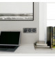 Odace - prise USB double - charge rapide - type A+C - anthracite - 18W - 3