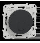 Odace - prise RJ45 cat.6 UTP - grade 1 à 2 (tél. + info.) - à vis - anthracite