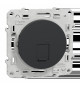 Odace - prise RJ45 cat.6 STP - grade 2TV min à grade 3TV (+ multimédia) - anthr