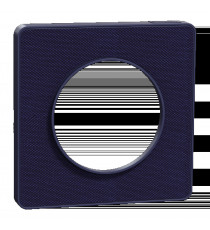 Odace Touch  - plaque 1 poste Kvadrat roi avec liseré bleu cobalt