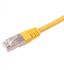 CORDON RJ45 CAT 6 100 OHMS BLINDE FTP JAUNE 2 METRES