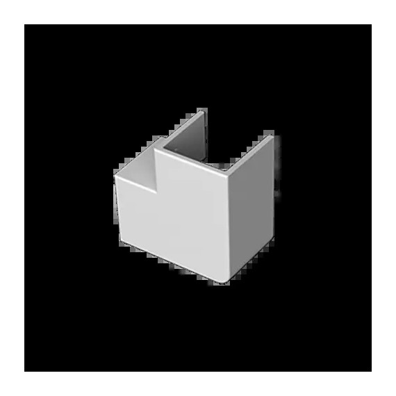 ANGLE PLAT GRIS RAL7035 60X150 U24X