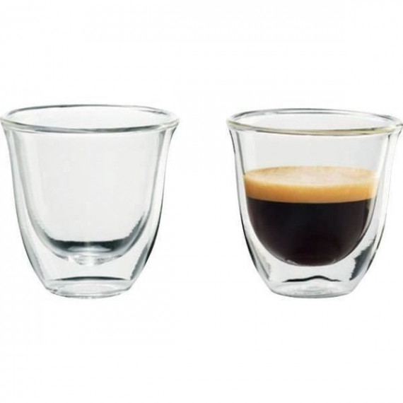Set 2 tasses Espresso - DELONGHI - Gris - Café moulu - 100 ml - Accessoires d'appareils pour Machine a café