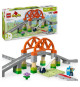 LEGO DUPLO Ma ville 10426 Set d'extension : Les rails et le pont du train - Jouets d'éveil