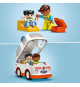 LEGO DUPLO 10447 L'ambulance et le chauffeur - Jouet interactif pour les enfants des 2 ans