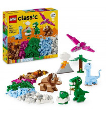LEGO Classic 11041 Les dinosaures créatifs - Jouet de construction incluant un T-rex