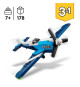 LEGO Creator 31160 3-en-1 Aéronef : l'avion de course - Jeu de construction des 7 ans