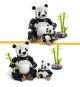 LEGO Creator 31165 3-en-1 Animaux sauvages : la famille de pandas Jeu pour fille des 8 ans