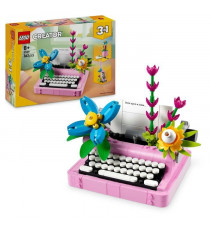 LEGO Creator 31169 3-en-1 La machine a écrire avec des fleurs - Jeu pour fille des 8 ans