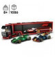 LEGO City 60445 Camion de F1 avec voitures de F1 RB20 et AMR24 - Jeu pour garçon des 8 ans