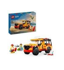 LEGO City 60453 Le véhicule de secours de la plage - Jouet des 6 ans avec un requin