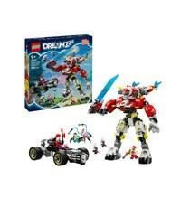 LEGO DREAMZzz 71497 Robot-tigre de Cooper et bolide de Zero - Jouet de construction 3-en-1