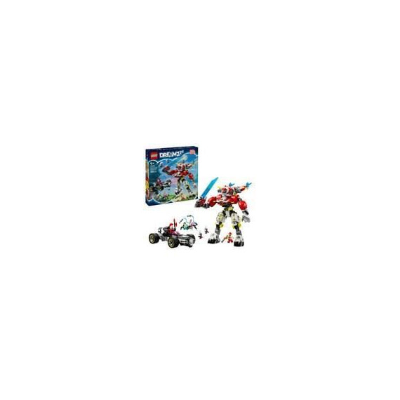 LEGO DREAMZzz 71497 Robot-tigre de Cooper et bolide de Zero - Jouet de construction 3-en-1
