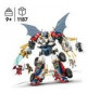 LEGO NINJAGO 71834 Le robot ultra combo de Zane - Jeu de construction 4-en-1 des 9 ans
