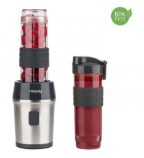 H.KoeNIG - SMOO9  - Mini Blender Noir - 570 Ml - 4 lames en acier inoxydable - 300 W