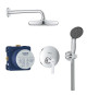 GROHE Pack de douche encastrable Get, corps encastré douche encastrable Rapido SmartBox, douche de tete Vitalio 210mm, 25220001
