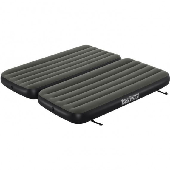 Lit 3 en 1 - BESTWAY - Airbed Tritech Connect and Rest - Lits jumeaux, lit surélevé, lit king size - 188 x 99 x 25 cm - 150…
